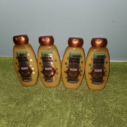 4 Shampoo Garnier Whole Blends 12.5oz Honey Treasures 