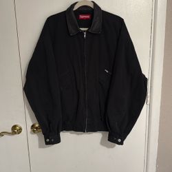 Supreme Leather Collar Utility Jacket (FW24)