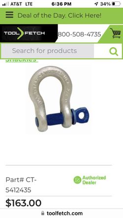 Shackle Large For Air Crain