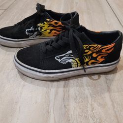 Vans Lion Flame Shoes Size 2