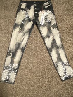 Black Purple Jeans