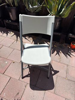 Plastic chairs indoors and outdoor