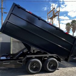 Scissor Lift Dump Trailer In Stock 