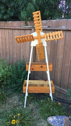 Windmill planter 6 foot tall