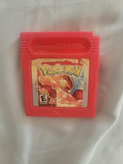 Pokémon Red Version Game Boy Cartridge. Doesn't work