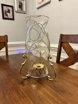 Decorative Glass Vase And Candle Holder