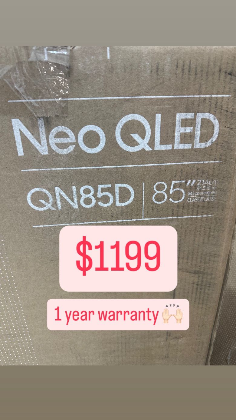 SAMSUNG 85-Inch Class Neo QLED 4K QN85D Series Neo Quantum HDR, Dolby Atmos, Object Tracking Sound, Motion Xcelerator Turbo+, Gaming Hub, Smart TV wit