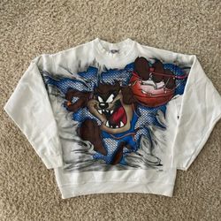 Vintage 90s Taz Looney Tunes AOP Sweatshirt