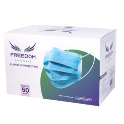 Freedom Face Mask 4 Layer Disposable Pack 50pcs