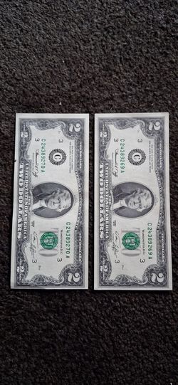 Two.Jefferson 2$ Bills