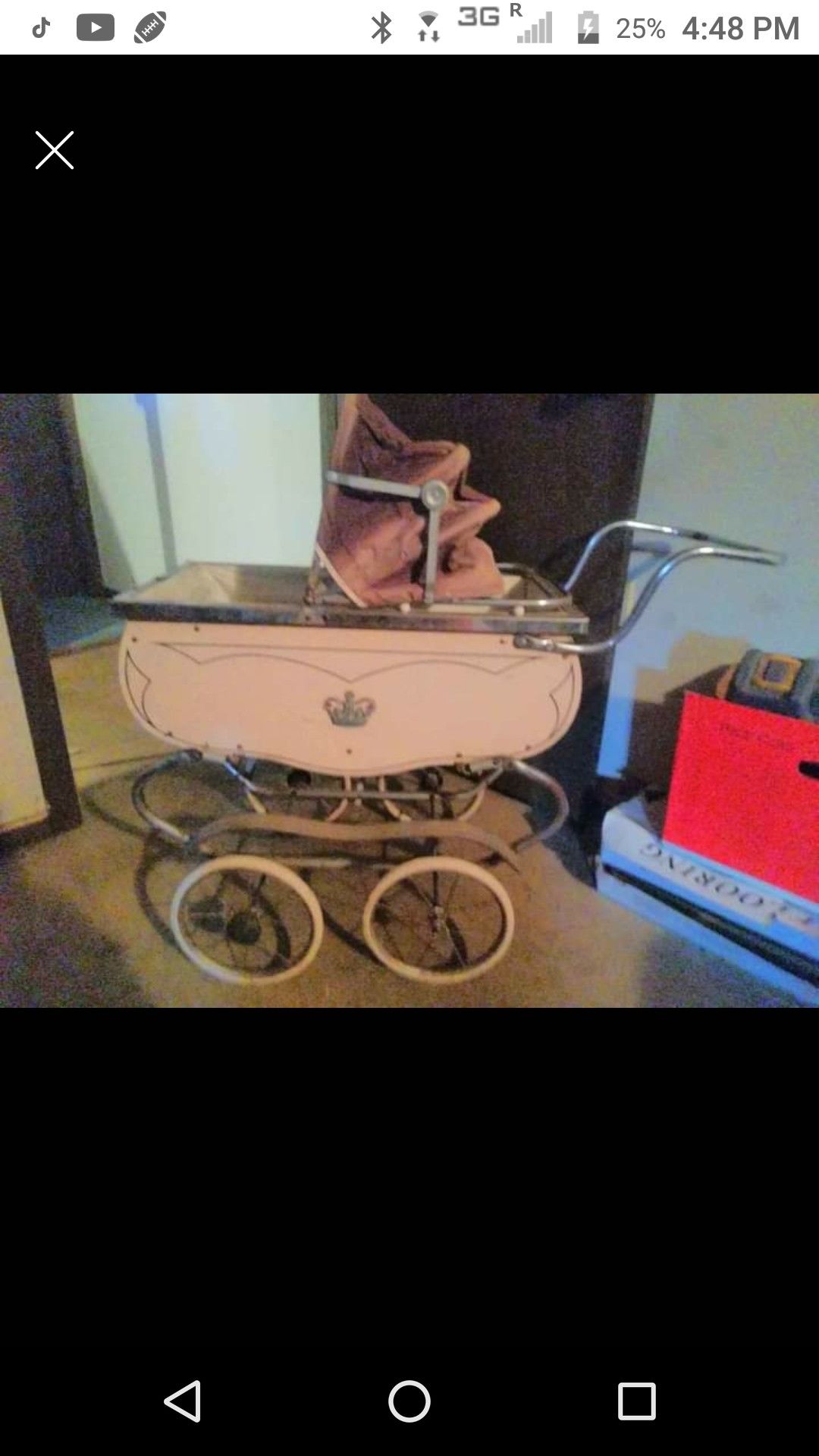 Antique doll stroller