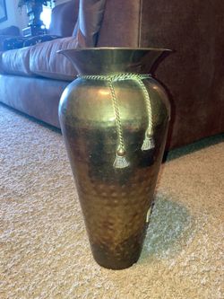 Brass Vase Gold tone