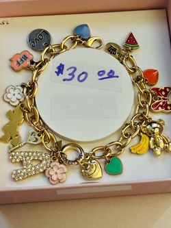 Custom made juicy contour charm bracelet