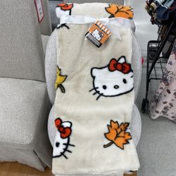 Hello Kitty Fall Blanket (Faux fur) 
