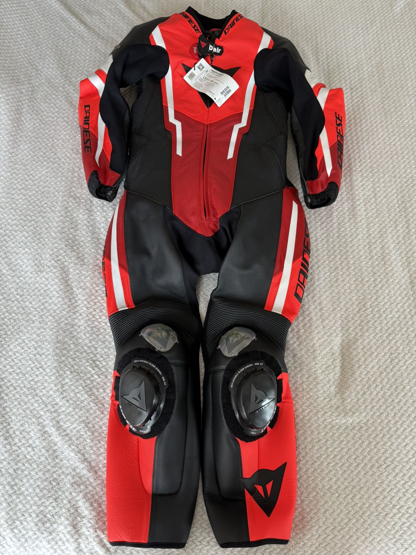 Dainese Misano D Air Perforated Leather Racing Motorcycle Suit
