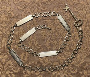 Vintage Silver Chain Belt 