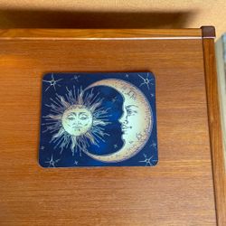 Celestial Sun Moon Whimsigoth Mouse Pad Desk Pad