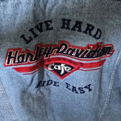 Harley Davidson Denim Jacket Size Small