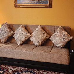 Bellona Futon Couch And Loveseat Withstorages.
