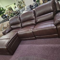 Leather Sectional 