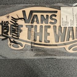 Vans Wood Sign