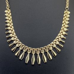 10k Gold Necklace Flat Spread Bars Egyptian Style 8grams 141362 11