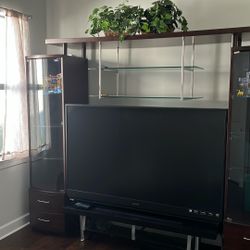 Large Wood Media Console