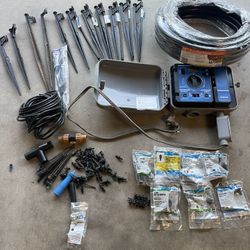 Rain dial Sprinkler Timer + Sprinkler Parts