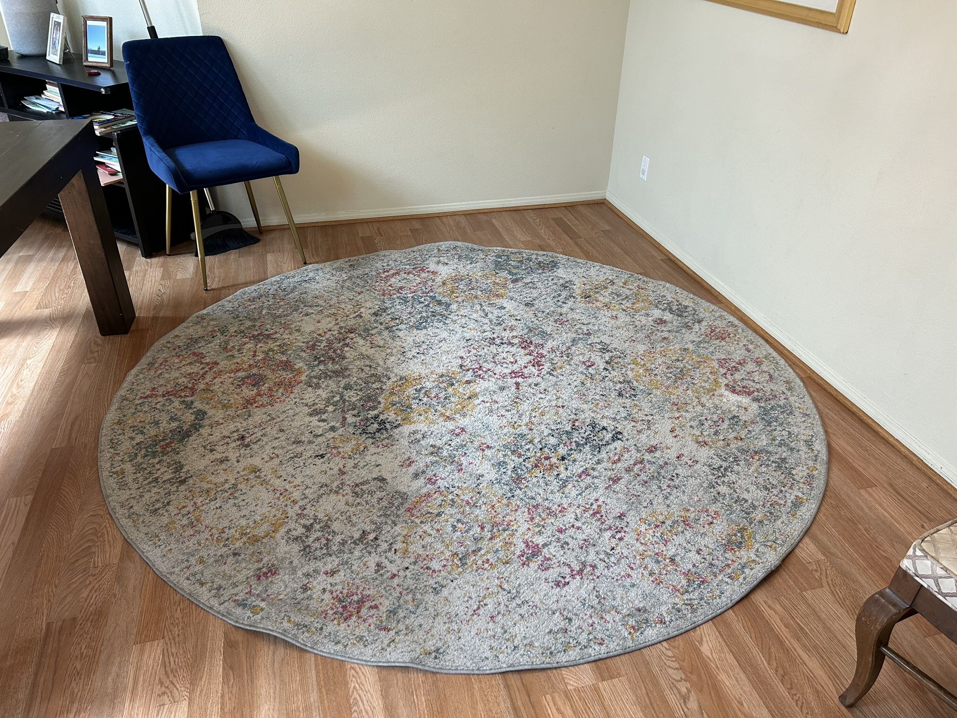 Circle Area Rug Multicolor