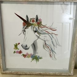Framed Unicorn Wall Art