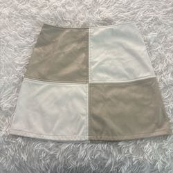 tan and Cream, Mini Skirt