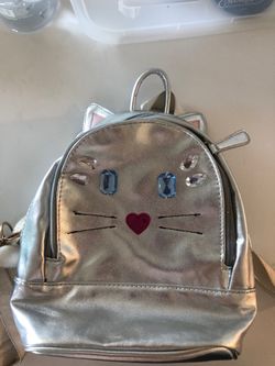 Betsey Johnson small backpack purse cat