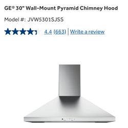 Brand New 36” GE Stove And Never Install 30”  GE Hood 