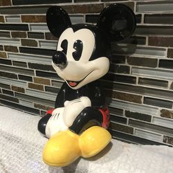 Vintage Mickey Mouse porcelain ceramic Bank Rare