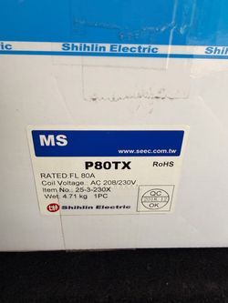 Shihlin Electric MS-P80TX Magnetic Contactor