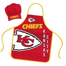 New  NFL KANSAS CITY APRON AND CHEFS HAT