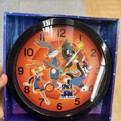NWT Space Jam  Wall Clock