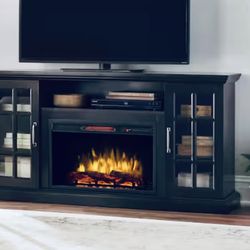 Edenfield 59 in. Freestanding Infrared Electric Fireplace TV Stand  