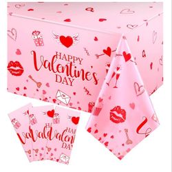 Valentine's Day - Plastic Table Covers 