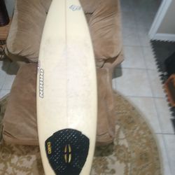 6'-4" Orion Thruster (Tri-fin) Swallow Tail.. With Removable Fins...Fin Control System 