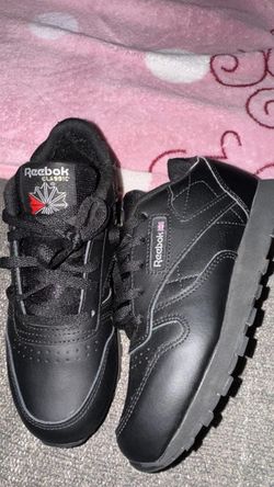 Reebok Black Leather Kids 