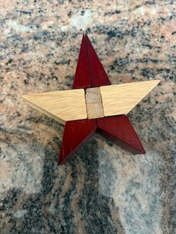 Wood puzzle, star