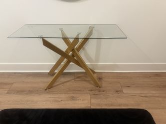 Gold Console Table