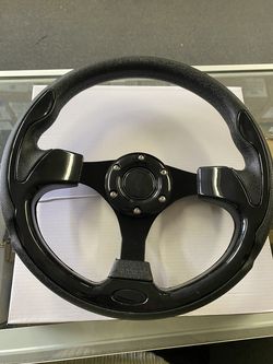 Golf Cart Steering Wheel Universal Black