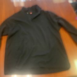 XXL Men’s Black Collared Henley 