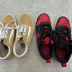 Boys Nike And Vans $15