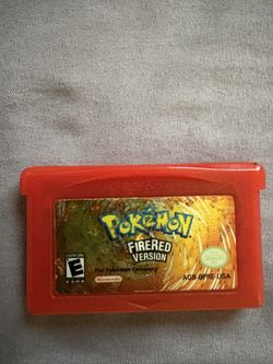 Authentic Pokemon Fire Red Version