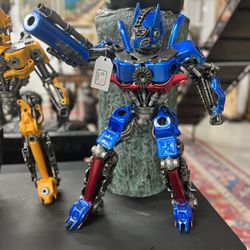 Red & Blue Optimus Prime Statue