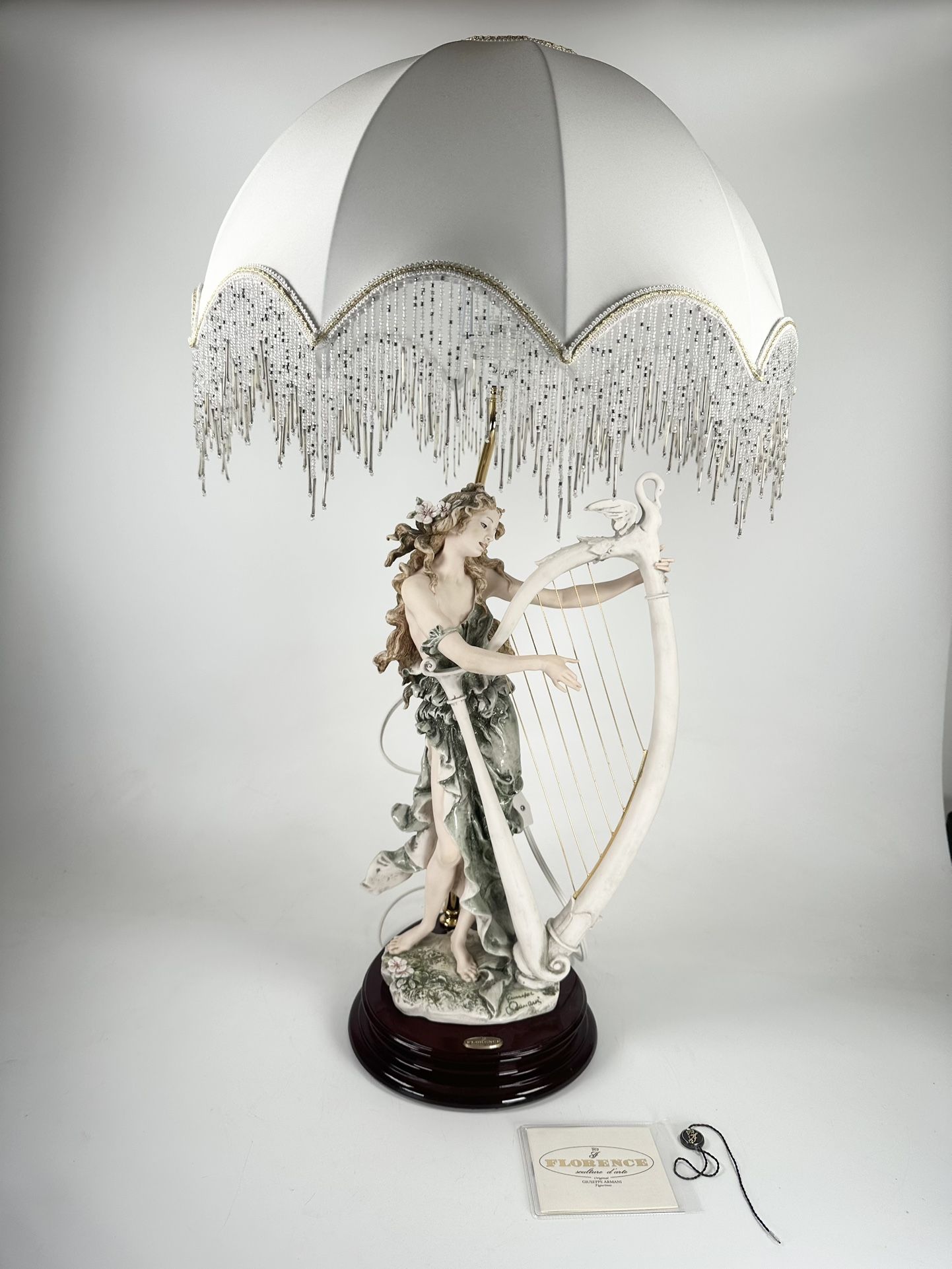 GIUSEPPE ARMANI LAMP “ANGLEICA” WOMAN W/HARP #4804/5000 LIMITED Model 484CBL