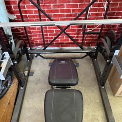 Weight Set/ All In One Bench Press Gym 